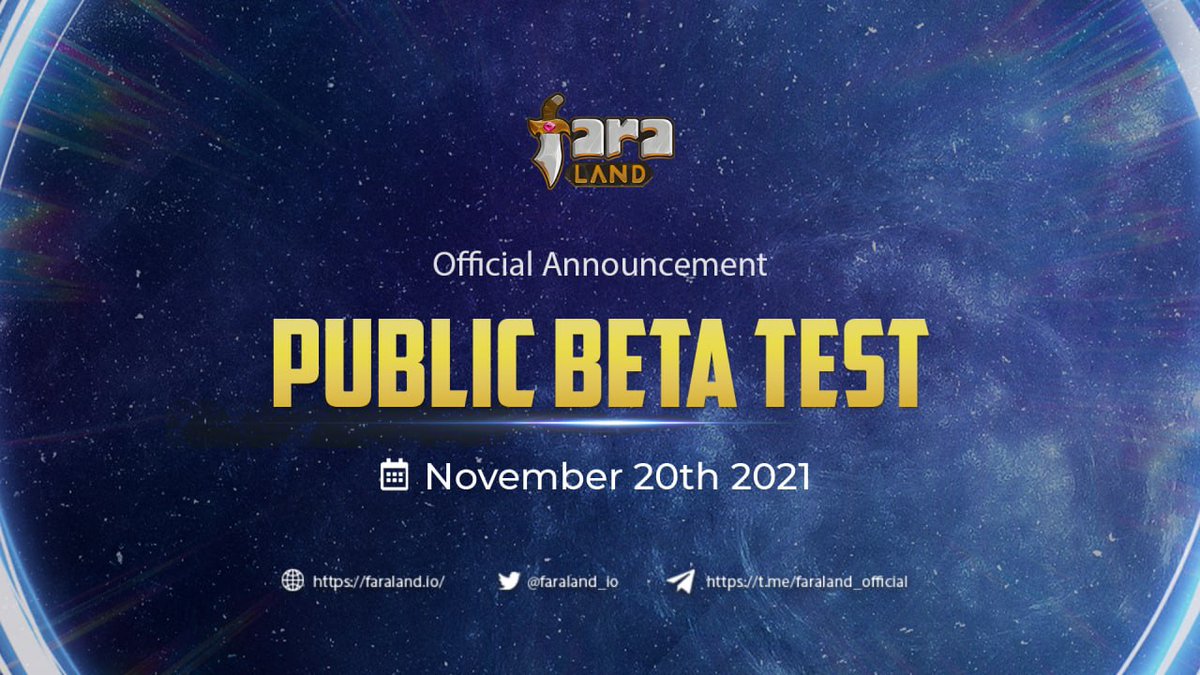 ✨To prepare for the final launch of Faraland Expedition Game,
we will be releasing the Public Beta Test version for all players to experience.

📍More details will be announced on Nov 20th. Stay tuned! 📍

#Faraland #ExpeditionGame #BetaTest