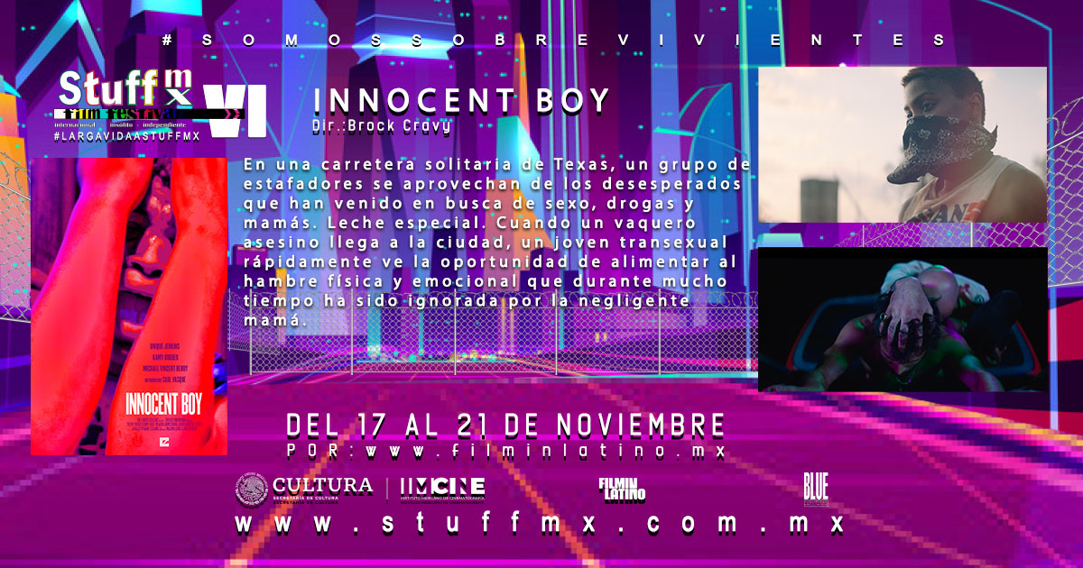 STUFFMXFilmFest's tweet photo. Innocent Boy fue el ganador de #StuffMxV y hoy puedes volver a disfrutarlo al entrar a @filminlatino o seguir el siguiente enlace:
https://t.co/Ujg3Zdddco
#LargaVidaAStuffMx
#SobreviviendoALaPandemia
#SomosSobrevivientes https://t.co/0jMZ12BHoG