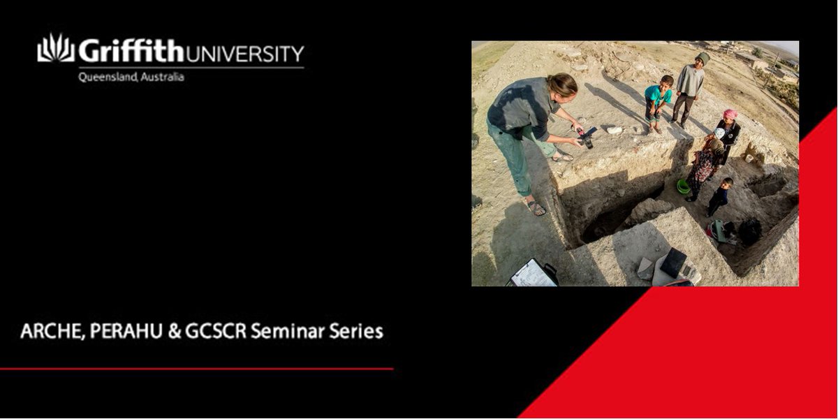 GU_SocialCultur's tweet photo. Join us for the next instalment of the ARCHE, PERAHU &amp; GCSCR Visiting Scholar Seminar Series with Dr Rebecca Kinaston from University of Otago. Online next Tuesday November 23 @ midday, click on the link to register now. https://t.co/Xk3vzqo7Ui @ARCHE_Griffith @GriffithRockArt https://t.co/oWIQso4QLD