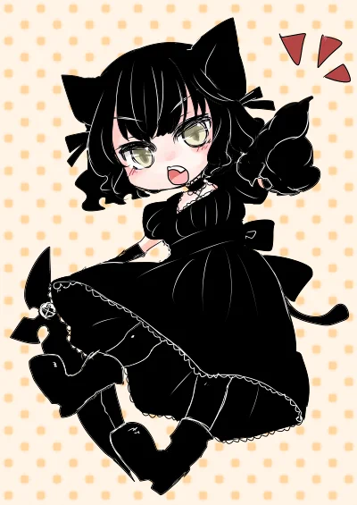 久しぶりに描いたから忘れてたけどオッドアイじゃなかった・・・反省。数年に何回か描いてる黒猫のニナちゃんです。 