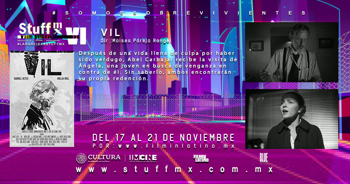 STUFFMXFilmFest's tweet photo. Vil se hace presente en #StuffMxVI vía @filminlatino queda poco tiempo para poder verlo completamente gratis.
Sigue el enlace:
https://t.co/k42BtLhOtZ
#LargaVidaAStuffMx
#SobreviviendoALaPandemia
#SomosSobrevivientes https://t.co/8XonfU1GZD