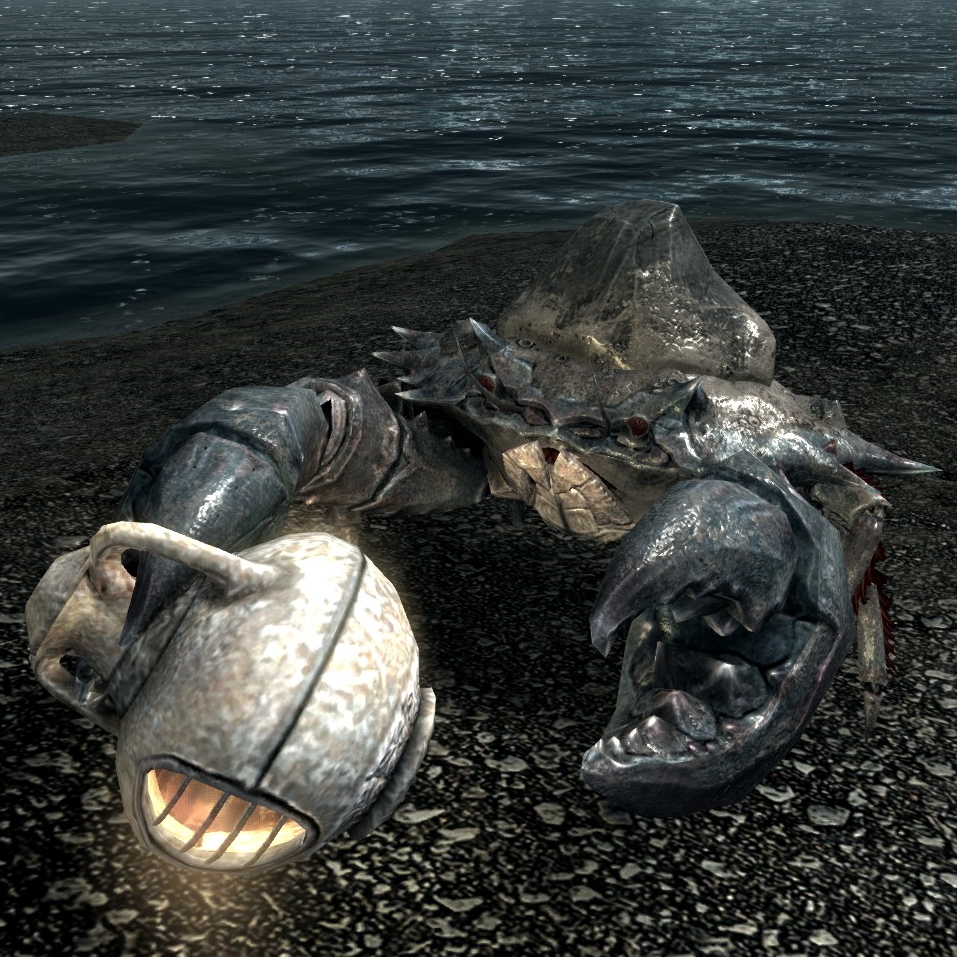 Pictured: A Frenzied Mudcrab, with a flaming pot. 