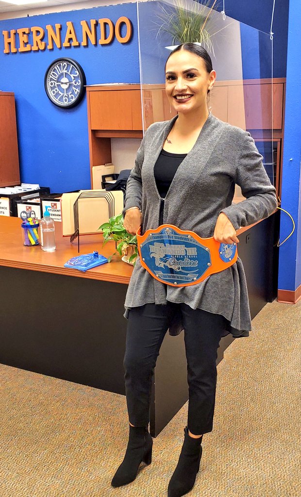 VHairston_DVHS's tweet photo. Champion for Students for November:
@DmunozHms keeps our ship 🚢 smooth sailing at all times and as a result students ALWAYS have what they need! 
@RiosB_HMS is the best in the business w/ having students set reading goals and helping them make gains! 
🧡💙 #CavPride #TeamSISD https://t.co/S5KLVODjrY