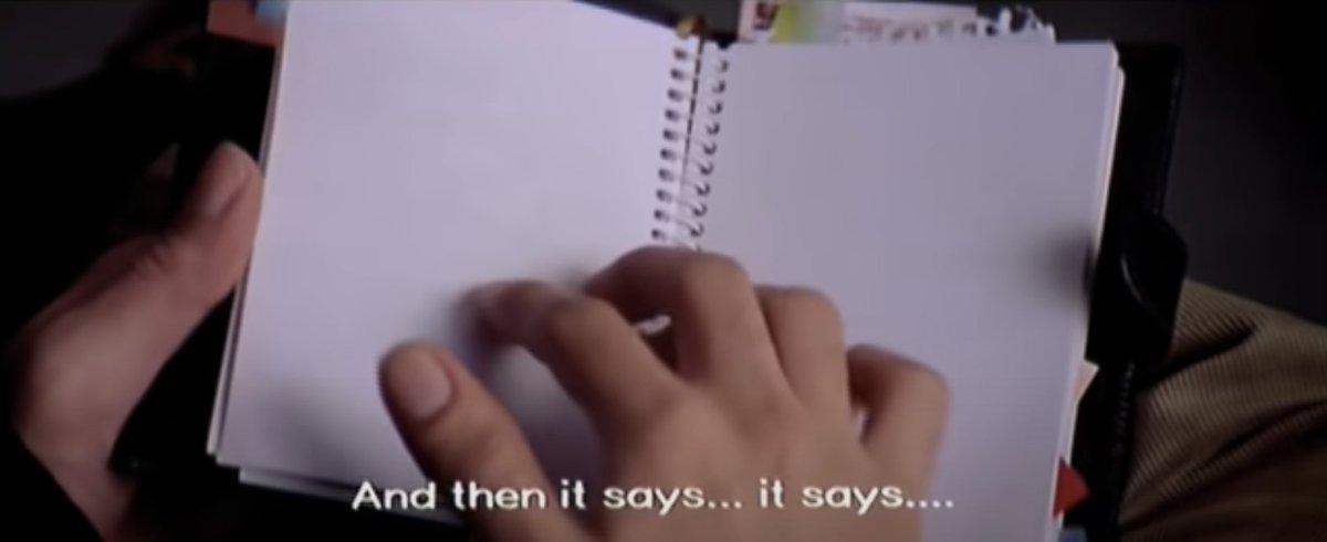 kocharpulkit's tweet photo. SRK was so good in this scene that nobody noticed the continuity error in the close up of the diary. 
It is kept on someone's lap even tho he's clearly standing. https://t.co/a6f1uW9K05