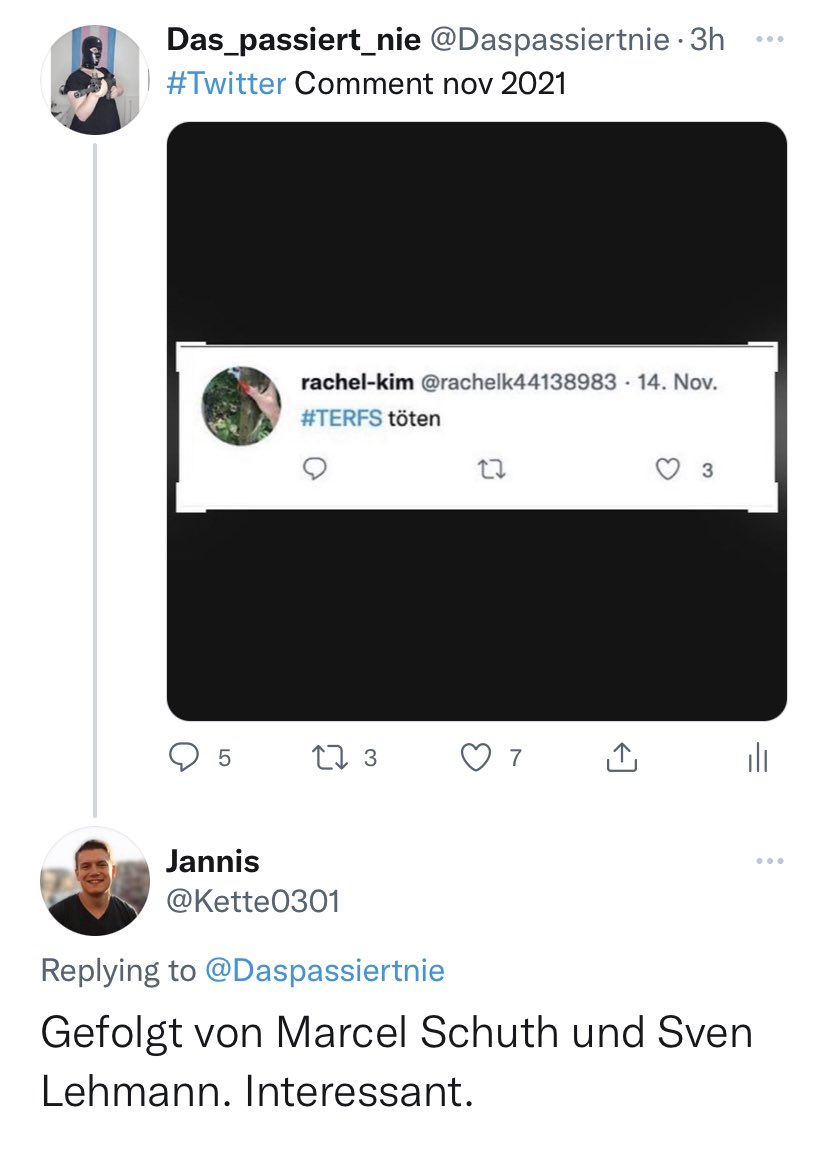 Humanistin's tweet photo. Frauen ermorden wollen,weil man seinen Willen,
als toxischer #Mann,toxischer #Transaktivist,nicht bekommt,ist der Klassiker,seht Euch,die Zahlen
der #Femizide,in Deutschland 2021 ganz genau an!
Frauen lasst Euch dominieren bevormunden entrechten sonst seit Ihr TERFs ? #Gruene? https://t.co/XkCtHSjrh4