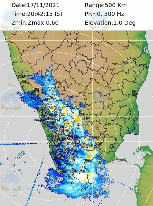 Sunny days and cloudy and rainy evenings in Kerala. Ghat regions had steady rain yesterday evening.
Lower Periyar 132mm
Neriamangalam 78
Marayoor 65
Peermade 57
Kakki 47
Parambikulm 42
Pamba 41
Moolathara 40
Myladumpara 39
Idukki 37
Kuppady 32
Ambalavayl 29
Munnar 27.4
Varkala 22