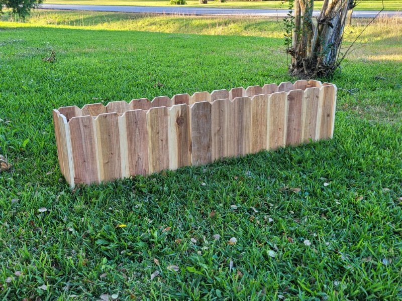 JosephsWoodwork's tweet photo. 6-foot cedar garden box shipping to a client in Nacogdoches, Texas. We call this style "Fency" due to its vertical boards resembling a fence. Some assembly is required but all the labeling makes it easy to put together. https://t.co/5fLgtrHTx5