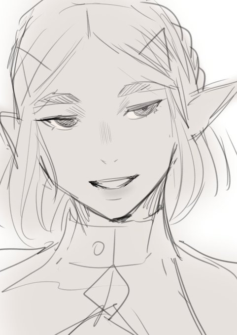 ゼルダ姫 スケッチ 