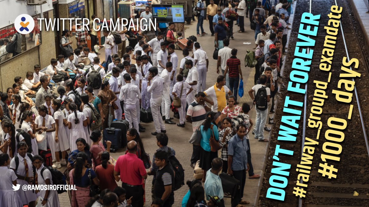 RaMoSirOfficial's tweet photo. Let us lend our support to RRB Group D Exam aspirants. 

Use the correct Hashtags: 

#railway_groupd_examdate
#1000_days https://t.co/8TG5FUTfjN