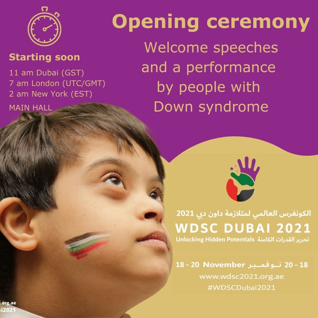 DSiupdate's tweet photo. The World Down Syndrome Congress 2021 begins in 1 hour with opening speeches and a performance by people with Down syndrome.
Don't miss it!
https://t.co/yGQ8sdEE1D
#DownSyndrome #WorldDownSyndromeCongress #Inclusion #Advocacy #SelfAdvocacy #HumanRights #AllMeansAll https://t.co/iK3Co8Gude