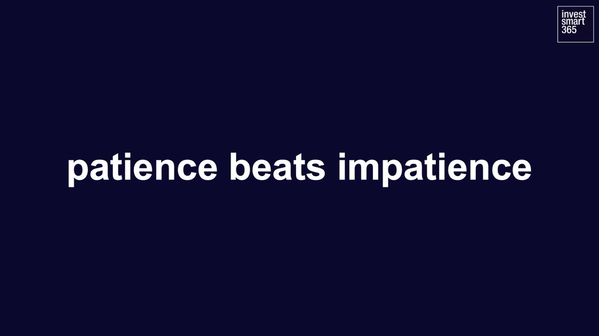 It sounds quite simple. But many people fail to follow suit: Be patient when investing! 

To buy assets when they are low to maximize your gains requires being patient. If you are not, you may "win" in the short term but overall, you will "lose" relative to those being patient.