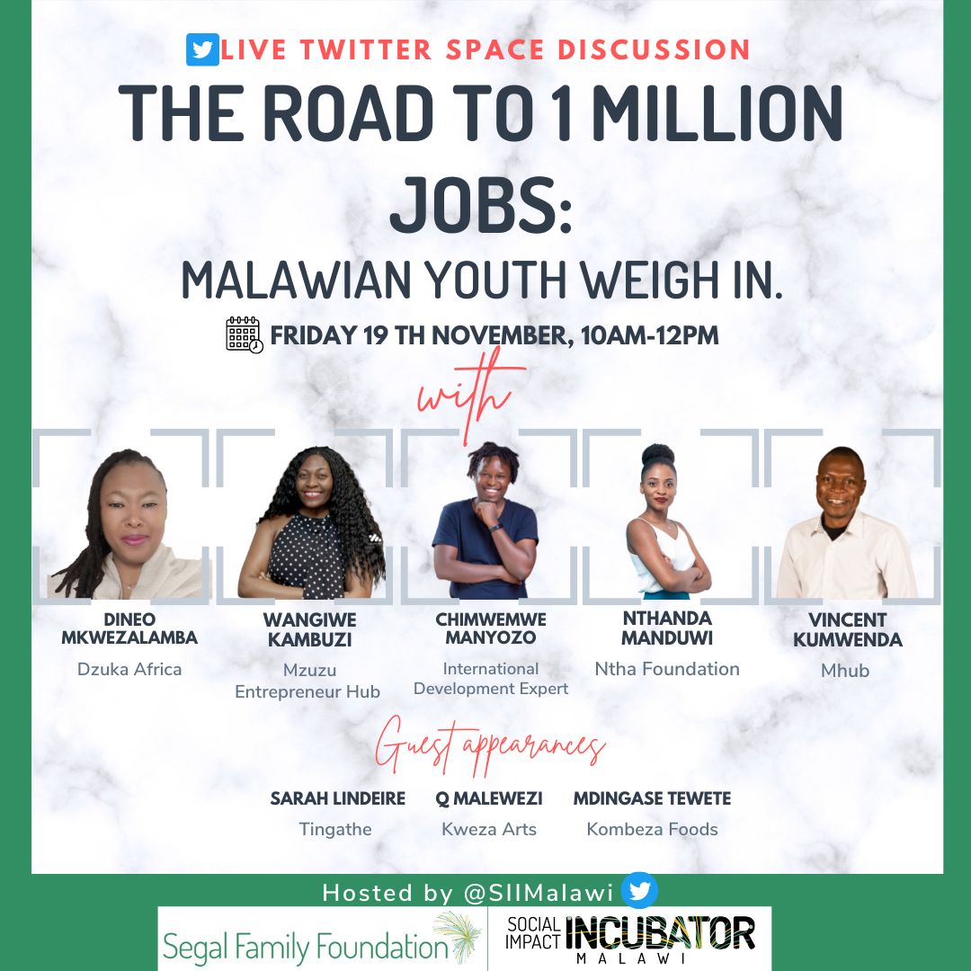 SIIMalawi's tweet photo. Set a reminder for this upcoming Space! Be part of the conversation.
#SIISpaces #SIIchampions https://t.co/vjeRKG6vgN https://t.co/VWj5B8mdKX