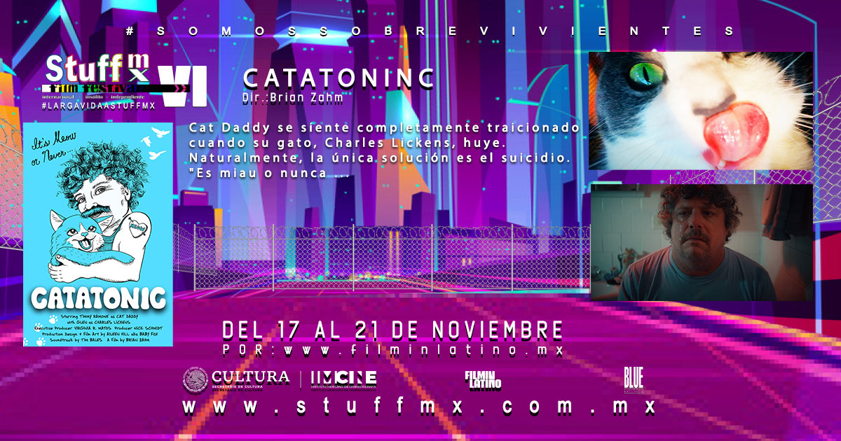 STUFFMXFilmFest's tweet photo. La cuenta regresiva inicia, queda poco tiempo para disfrutar de #StuffMxVI que presenta Catatonic vía @filminlatino
Sigue el enlace para poder ver este excelente cortometraje.
https://t.co/ub4JKms1KY
#LargaVidaAStuffMx
#SobreviviendoALaPandemia
#SomosSobrevivientes https://t.co/mdXkah5Irb