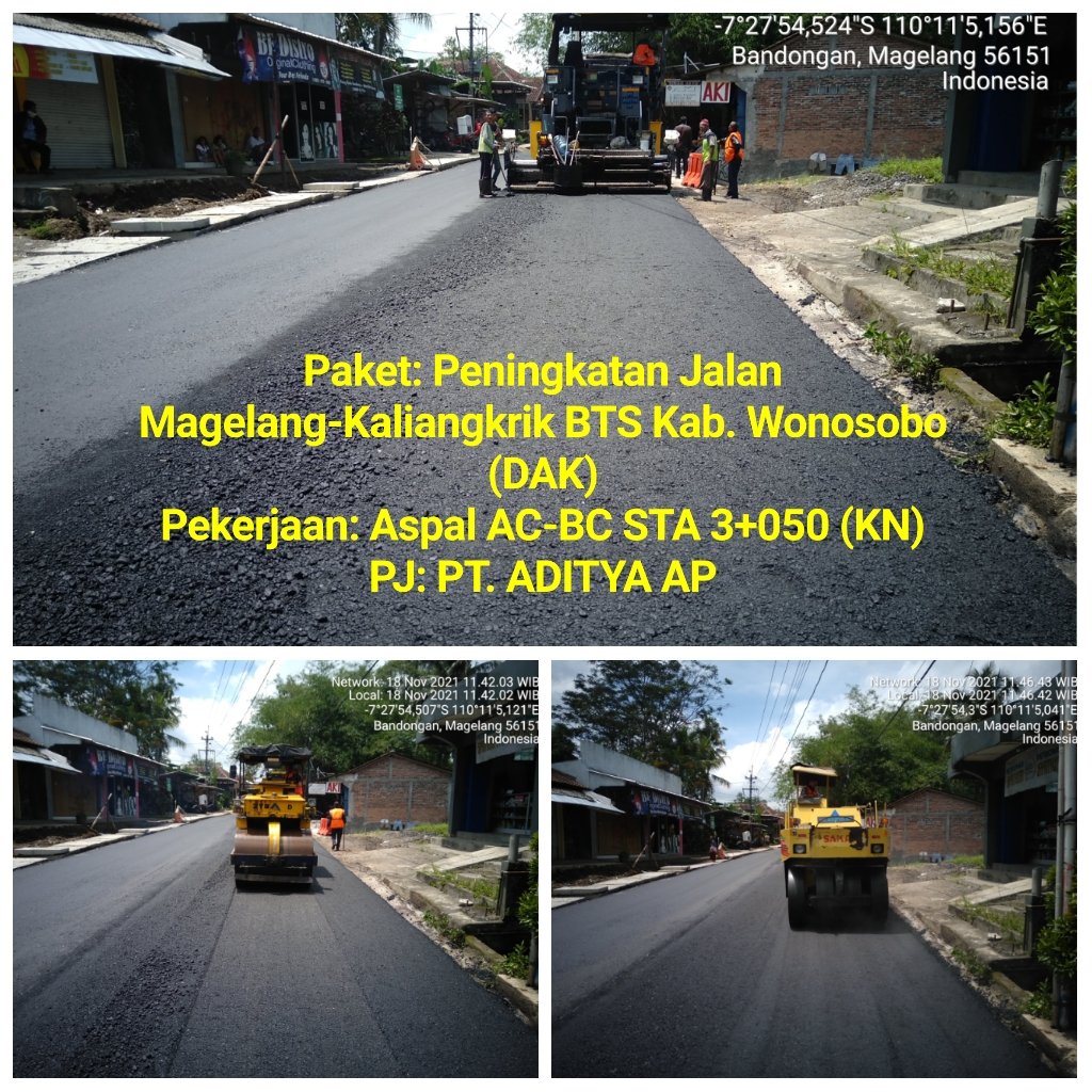 Aktifitas pekerjaan aspal AC-BC
Paket Magelang-kaliangkrik. 

#JalanCantik 
#JatengGayeng 
@dpubmckjateng 
<a href="/ganjarpranowo/">Ganjar Pranowo</a>