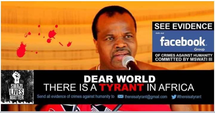 Charles_P_ES's tweet photo. Dear World!!!
#EswatiniIsBleeding #eSwatiniLivesMatter 
#WeNEEDDemocracy https://t.co/dL0IZ7U8KD