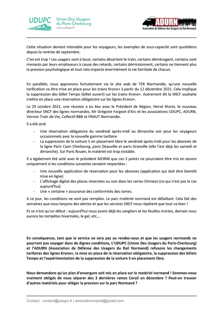 UsagersSNCF's tweet photo. ‼️Une #réunion aura lieu avec la Direction #Sncf ce vendredi 19/11, suite à nos #sollicitations et notre #communiqué officiel, afin de faire un point général et d’échanger sur nos demandes et remontées! #GrevePresentationTitreDeTransport
@MEuverte @GForgeotdArc @udupc14 https://t.co/HiTIMepmgr