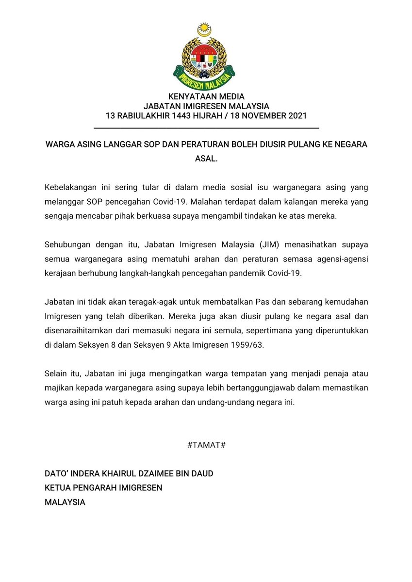Imigresen Penang (@ImigresenP) / Twitter