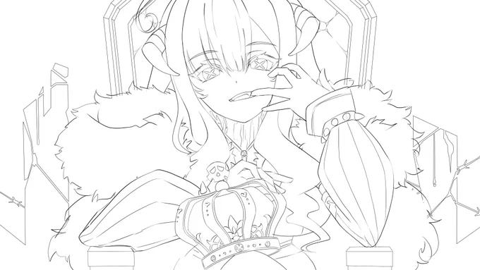 おそらくKINGが一番描いてる 下書き 