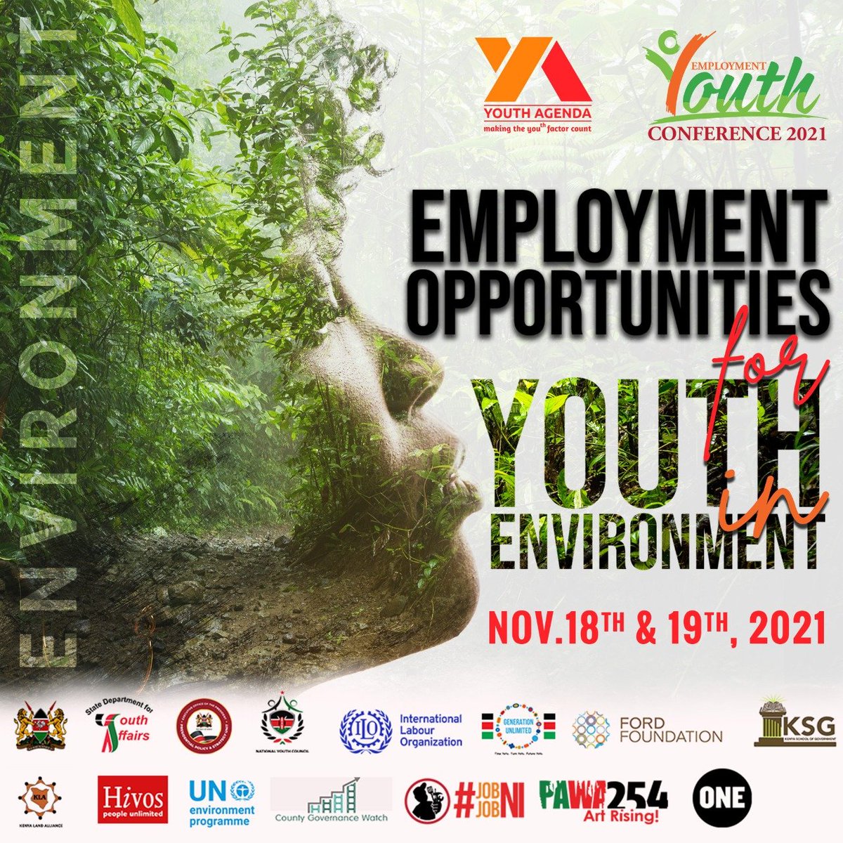 YunitokKenya's tweet photo. The Environment is one of the major pillars captured in the SDGs. Join us for the Youth Employment Conference 2021 where we will be talking about Opportunities in Environment for the Youth. #YEC2021 #JobNiJob #DandiaRada https://t.co/kzMI5ekdRF