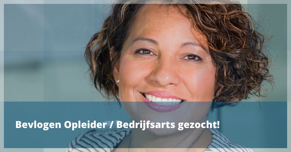 De NSPOH zoekt een bevlogen opleider die bij gaat dragen aan de ontwikkeling van een nieuwe generatie bedrijfsartsen.  (16 – 24 uur pw).

Meer info en reageren via ow.ly/Hq8F50GPW4E