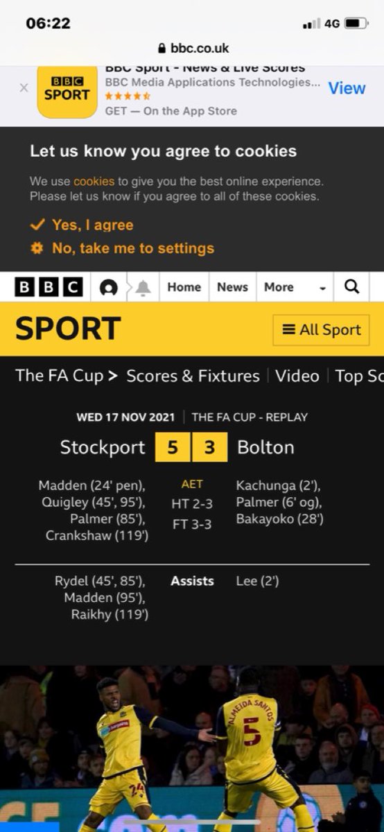 MatthewBarden75's tweet photo. Congratulations to Stockport county fc , what a comeback, that was some performance. https://t.co/1s8AmrfTFV