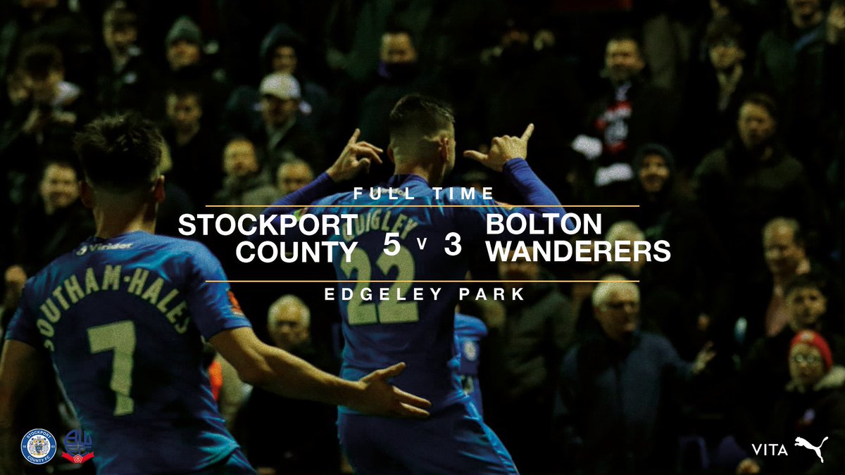 FootballLockdwn's tweet photo. Domestic football returned with an upset in the @emiratesfacup where @stockportcountyofficial came from 2-0 down to defeat @officialbwfc #GiantKilling #FACup #FootballLockdown #Bolton #stockportcounty https://t.co/K4SRuixsY7