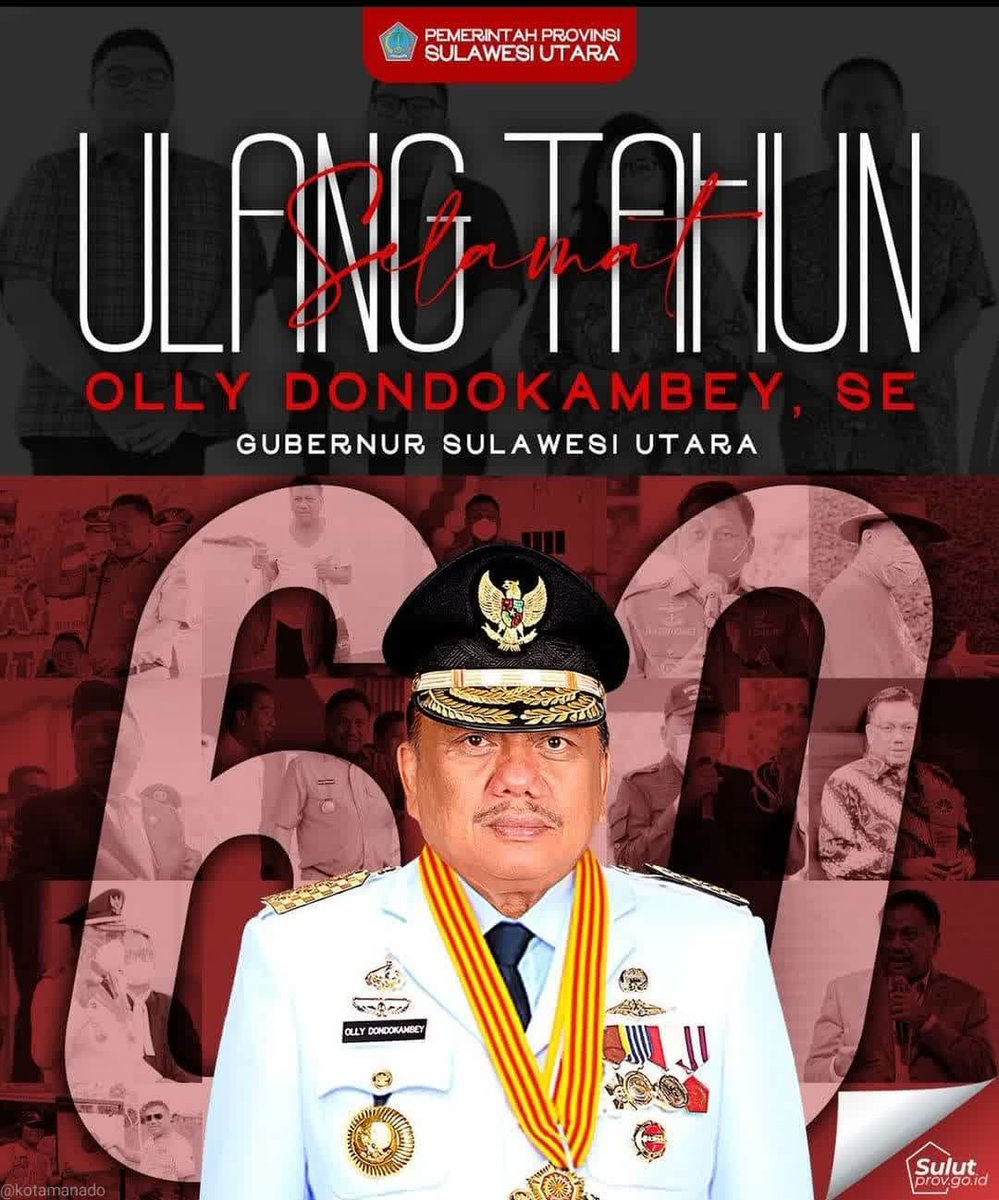 audypangemanan's tweet photo. Selamat Hari Ulang Tahun Bapak Gubernur @olly.dondokambey , semoga panjang umur , senantiasa sehat dan sukses selalu bersama keluarga. Semakin diberkati Tuhan dan membawa berkat bagi banyak orang. Bagi Sulawesi Utara dan Indonesia. Amin 🙏🙏🙏🙏🙏
. https://t.co/Qk4fYhO8k8