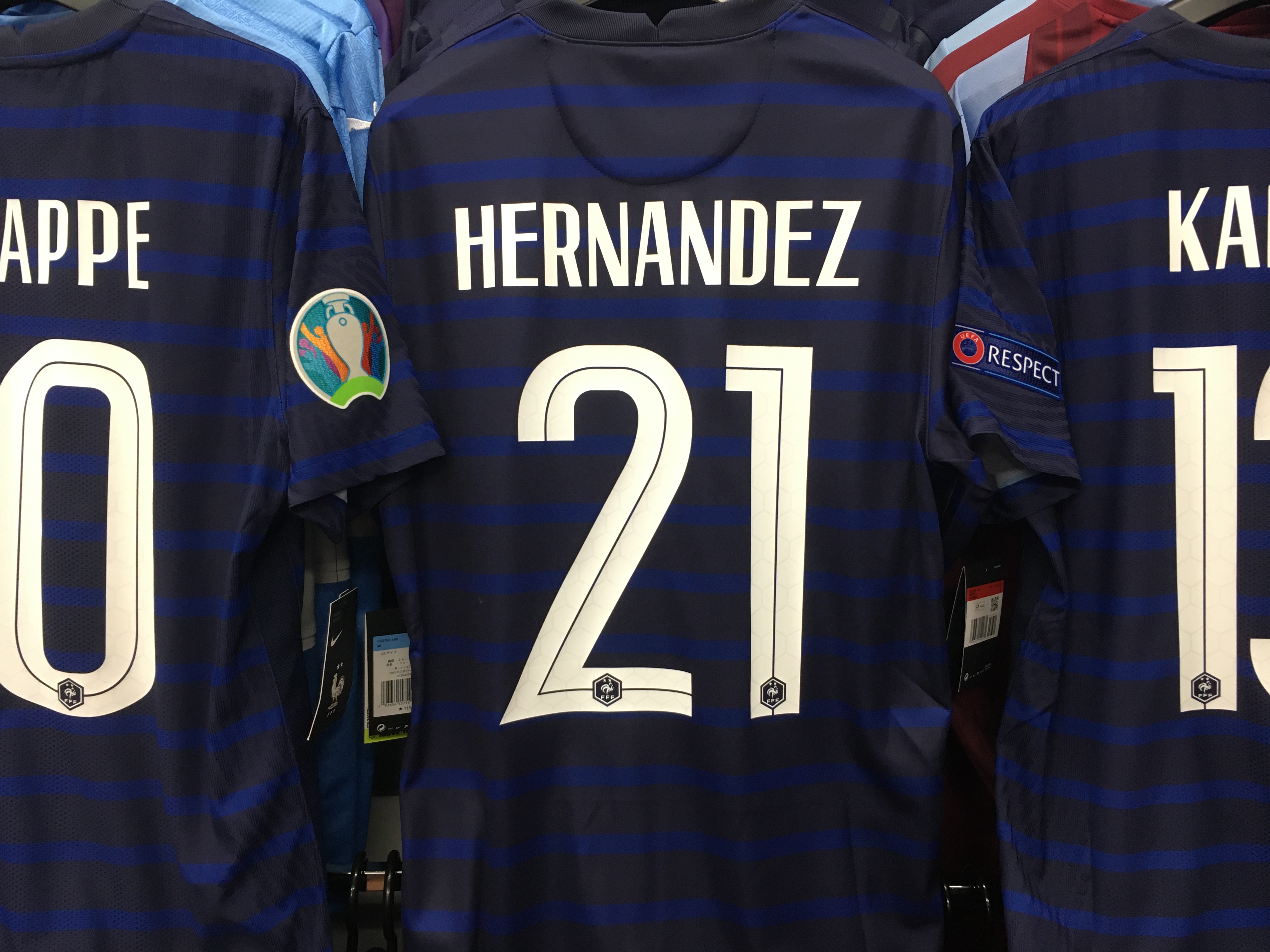 フランス代表リュカエルナンデス実使用ユニフォーム フランス代表リュカエルナンデス実使用ユニフォーム リュカ