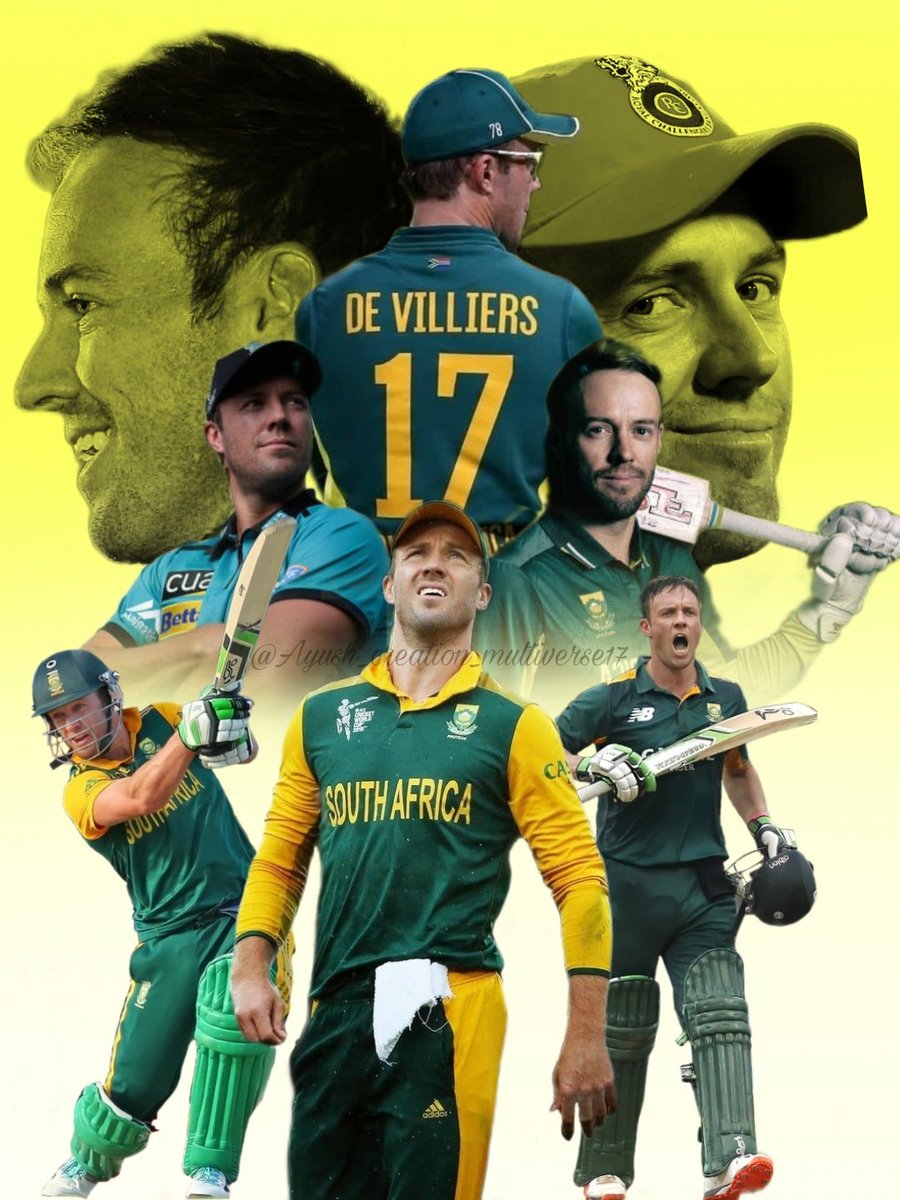 My first edit for my inspiration absolute genius 👽alien de Villiers
<a href="/ABdeVilliers17/">AB de Villiers</a> 👑💖🙌🏻
#ABDevilliers