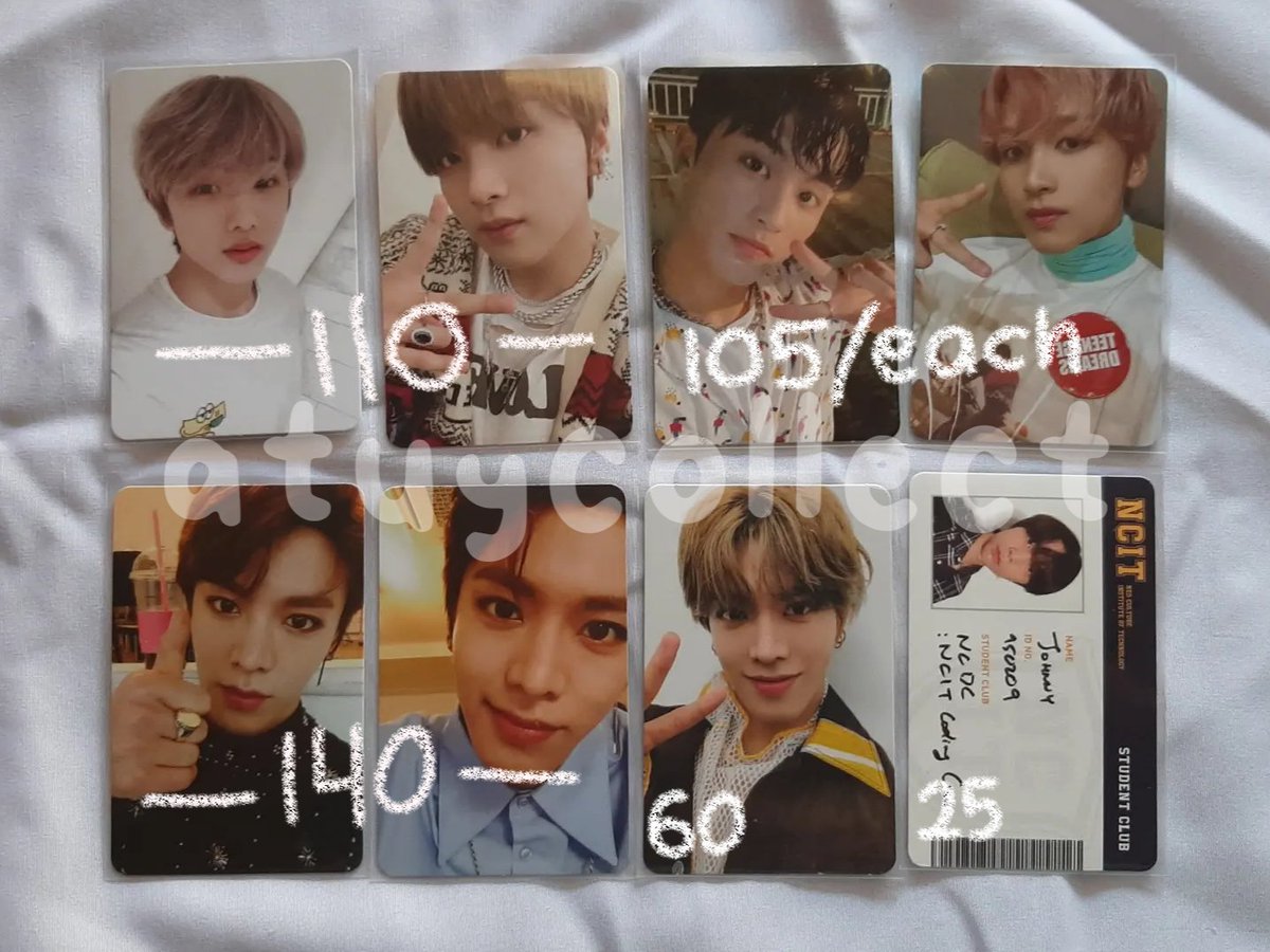 atuycollect's tweet photo. lfb || wts || want to sell 

— haechan crazy + jisung cafe 110k
— yuta empathy set 140k
— yuta suhum/superhuman 60k
— haechan sticky 105k 
— mark seoul city 105k
— photopack ncit id johnny 25k 

detail on dm 
sh0pee avail, keep event dp
dom brebes, jateng https://t.co/gACNVn92ru