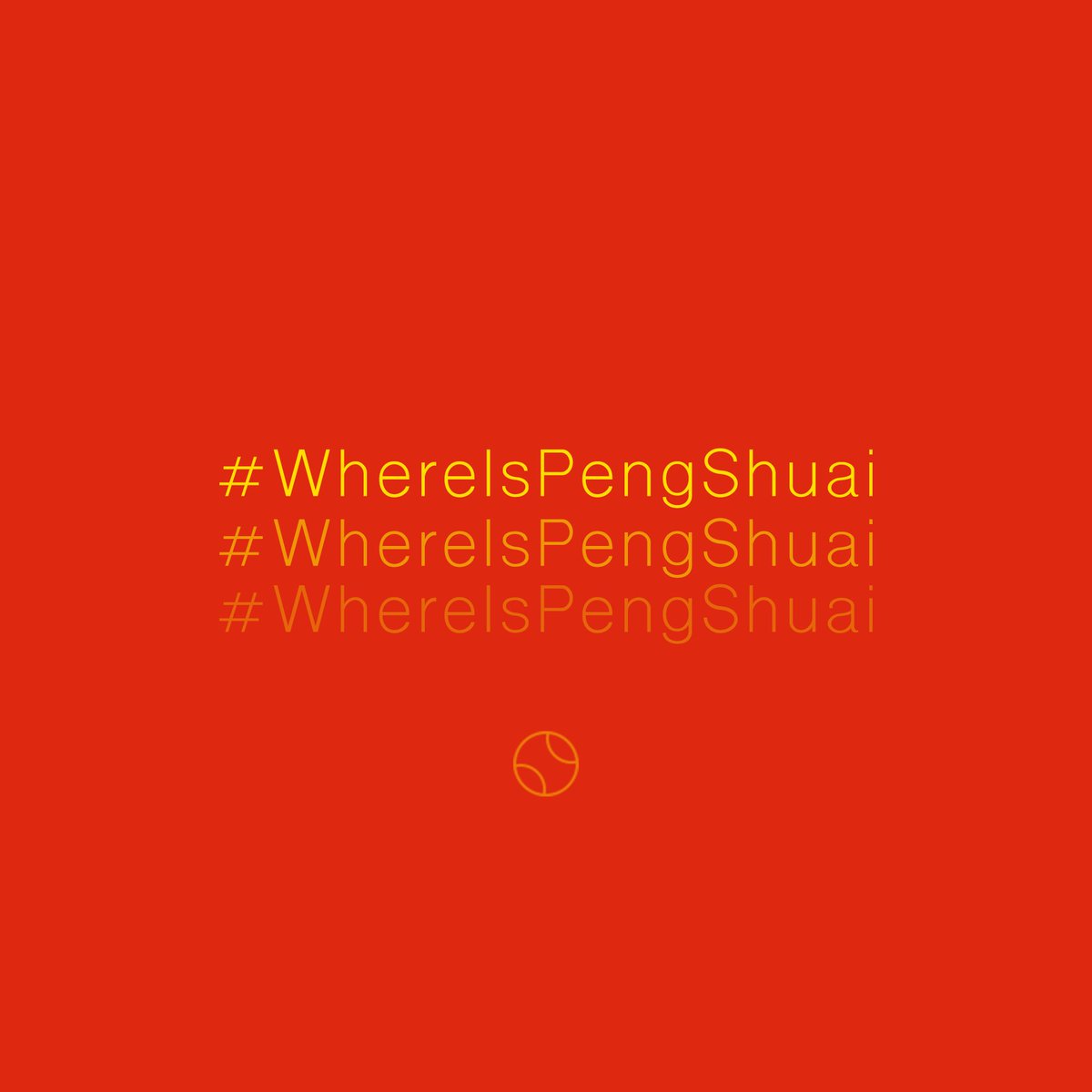 TomVil92190's tweet photo. #WhereIsPengShuai @WTA @atptour @rolandgarros @usopen @Wimbledon @AustralianOpen https://t.co/9g8vP7h08z