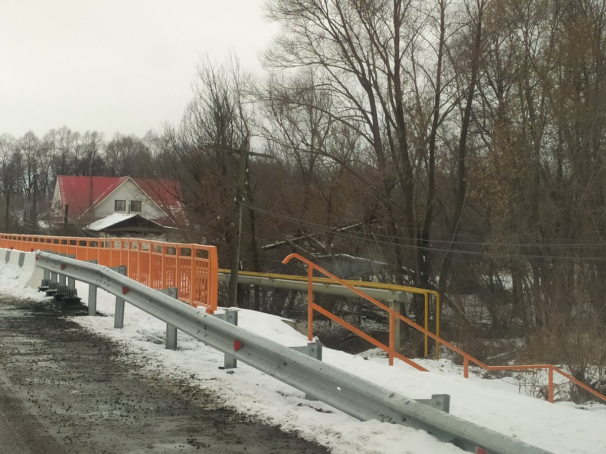 Закончились работы по ремонту моста в с. Красная река.