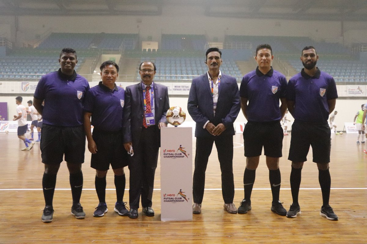 IndianFootball's tweet photo. The AIFF have worked hard to develop futsal courses for referees, echo referee assessors Vishnu Chauhan and Pijush Vishwas
To read more 👉 https://t.co/8pbspQrM5C
#HFCC 🏆 #IndianFootball ⚽ #IndianFootballForwardTogether 💪 https://t.co/vH3WhqNC8v