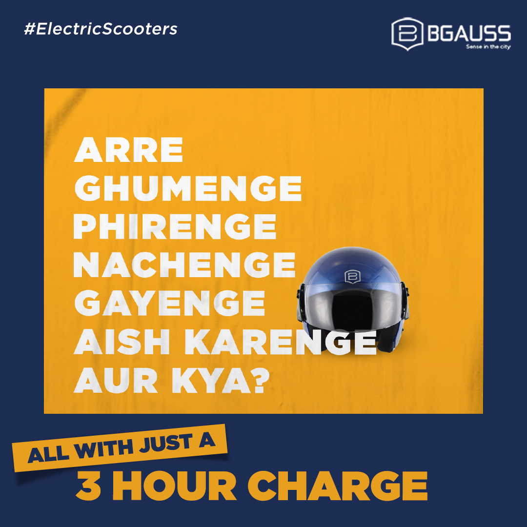 BGaussOfficial's tweet photo. With just a 3 hour charge, you can accommodate all that you’ve planned for this long weekend with BGauss!⚡️⁣

#PopMusicGotElectrified😉 #BGaussElectricScooters #ElectricMobility #SensiblyStylish #MakeEverydayElectric https://t.co/pg7WDocm5P