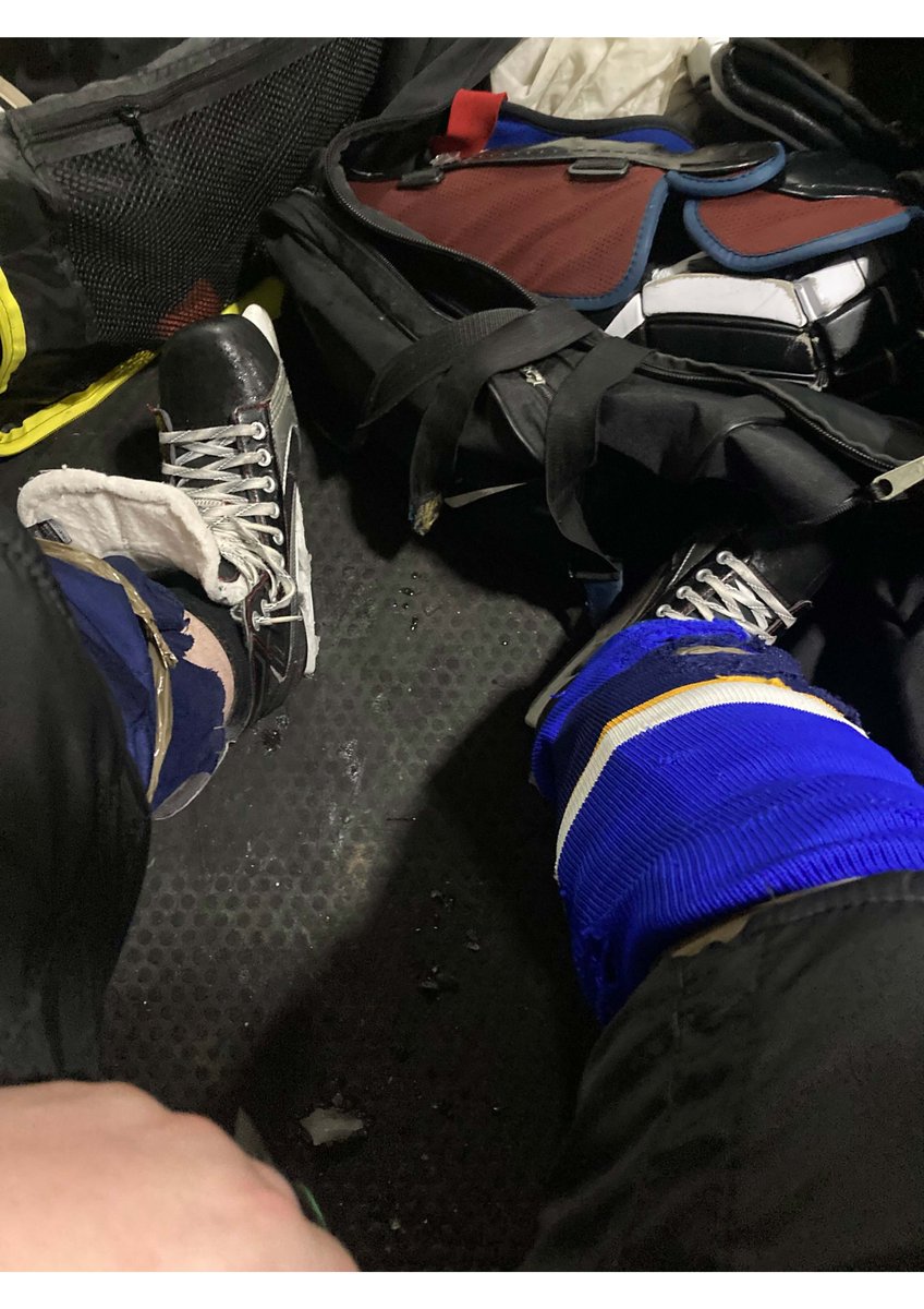 4+years ago I stepped off the ice&amp;swore I was done. Too old&amp;tired, balancing a newborn child,&amp; a fulltime job ontop of a PhD made me prioritise everything else before my health. A Pandemic didnt this help either! Anyway, got back on last night! Forgot how much I love hockey!