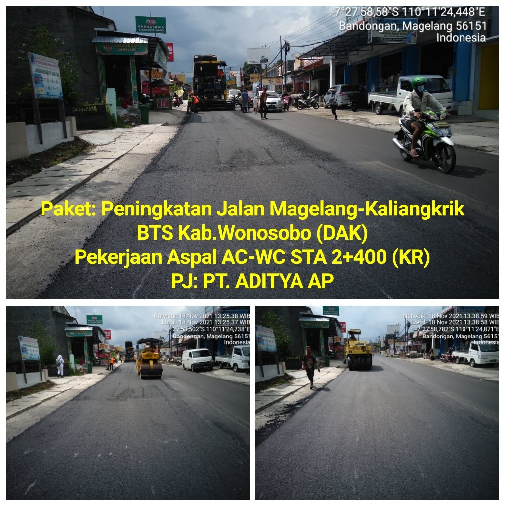 Aktifitas pekerjaan aspal AC-WC. 
Paket Magelang-kaliangkrik. 

#JalanCantik 
#JatengGayeng 
@dpubmckjateng 
<a href="/ganjarpranowo/">Ganjar Pranowo</a>