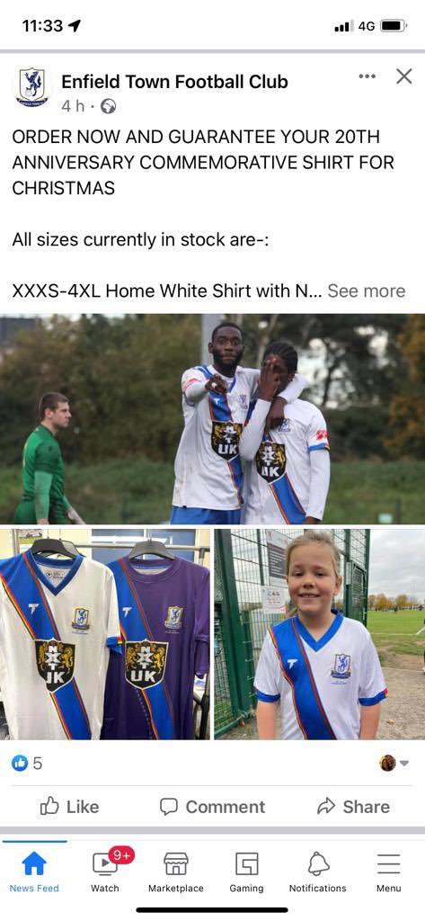 ETFCOfficial's tweet photo. ATTENDING ENFIELD TOWN FC’S WHOLE-CLUB DAY ON SATURDAY?
Of course you are ⚽️😜

Get yourself to the ClubShop+either treat yourselves to a 20th Anniversary Commemorative Shirt (with or without sponsors logo)or a 10th Anniversary Queen Elizabeth II Stadium souvenir

Up The Towners https://t.co/iM5FOXkO6w