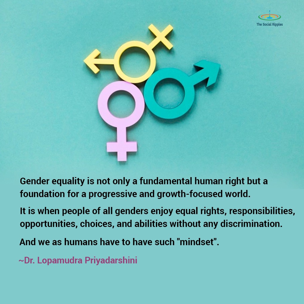 gender equality is not only a fundamental human right