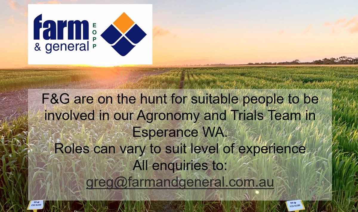 Seeking interested people in the Agronomy and Research space. RT appreciated. Progressive farming area surrounded by best beaches in Aus. Hit us up for more info this interests you.