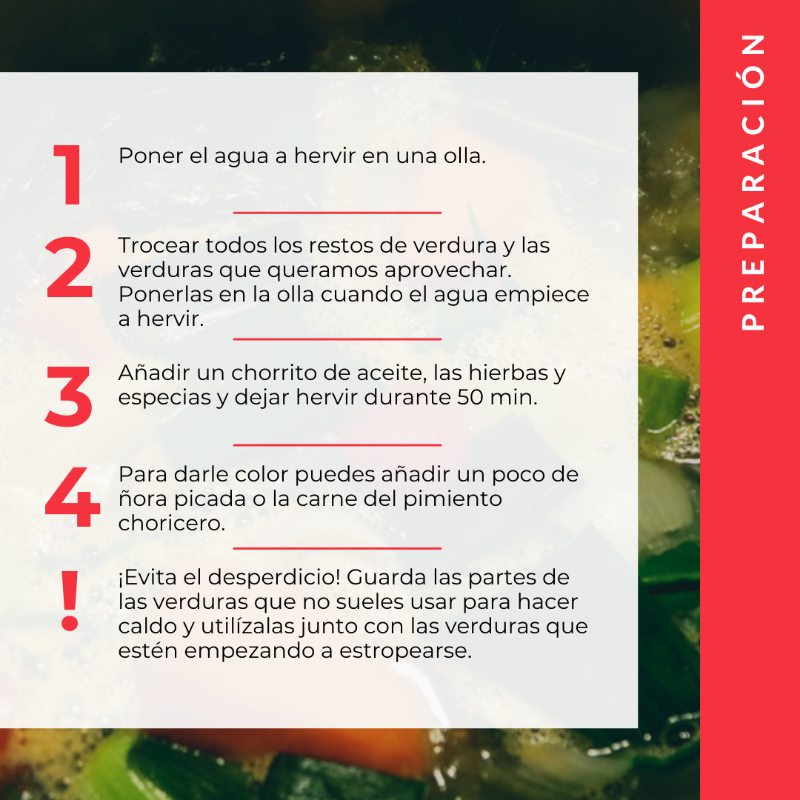 CruzRojaEsp's tweet photo. [#Salud]❤️

¿Verduras a punto de ponerse malas? ¡Eso es una señal de que hay que hacer un caldo!😋

Además, podemos congelarlo en tarros de cristal y seguir sacando provecho a sus vitaminas y minerales.

La cocina de aprovechamiento nos ayuda a lograr una #alimentaciónconsciente.