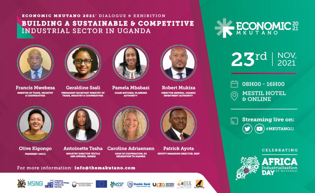 #Mkutano21, which is scheduled for next Tuesday, is bringing together leading experts and practitioners to share and exchange knowledge and
experiences on how best to drive our eco-industrialisation agenda.