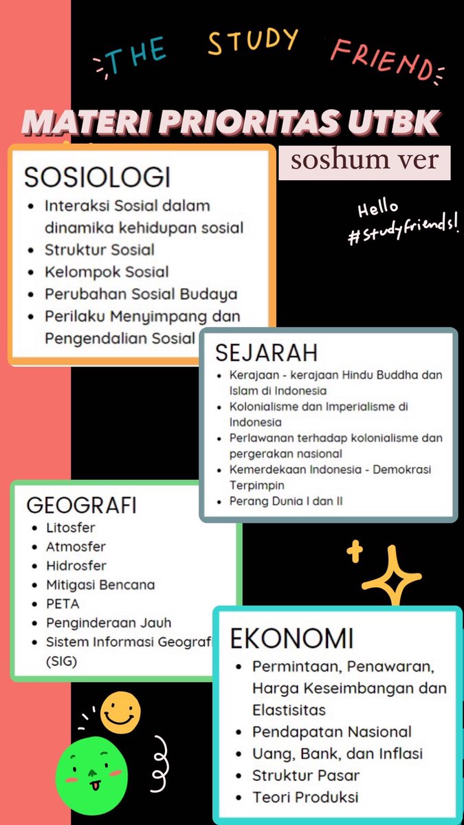 thestudyfriend's tweet photo. Nah, ini guyss materi prioritas UTBK yehheeeyyy kalian juga boleh cek di instagramnya @.learnwithtsf juga lho!
Semoga bermanfaat buat kalian semua! Have a nice day #StudyFriend ๐โค๏ธ https://t.co/Bku25qouxg