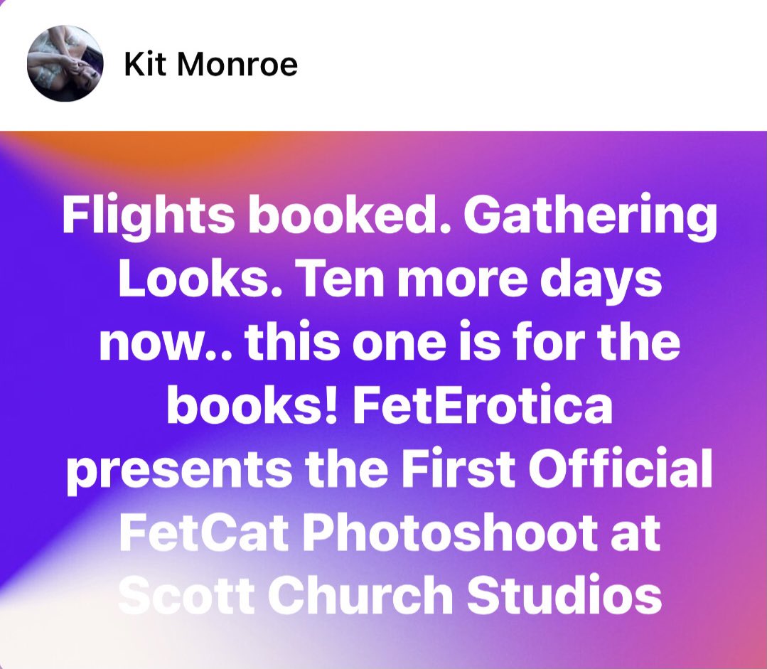 NotJaneDoe3's tweet photo. #booked #travelingmodel #fetishmodel #phillymodel #chsmodel #fetcat #feterotica #eroticart #kitmonroe https://t.co/AucQ4r7iSS