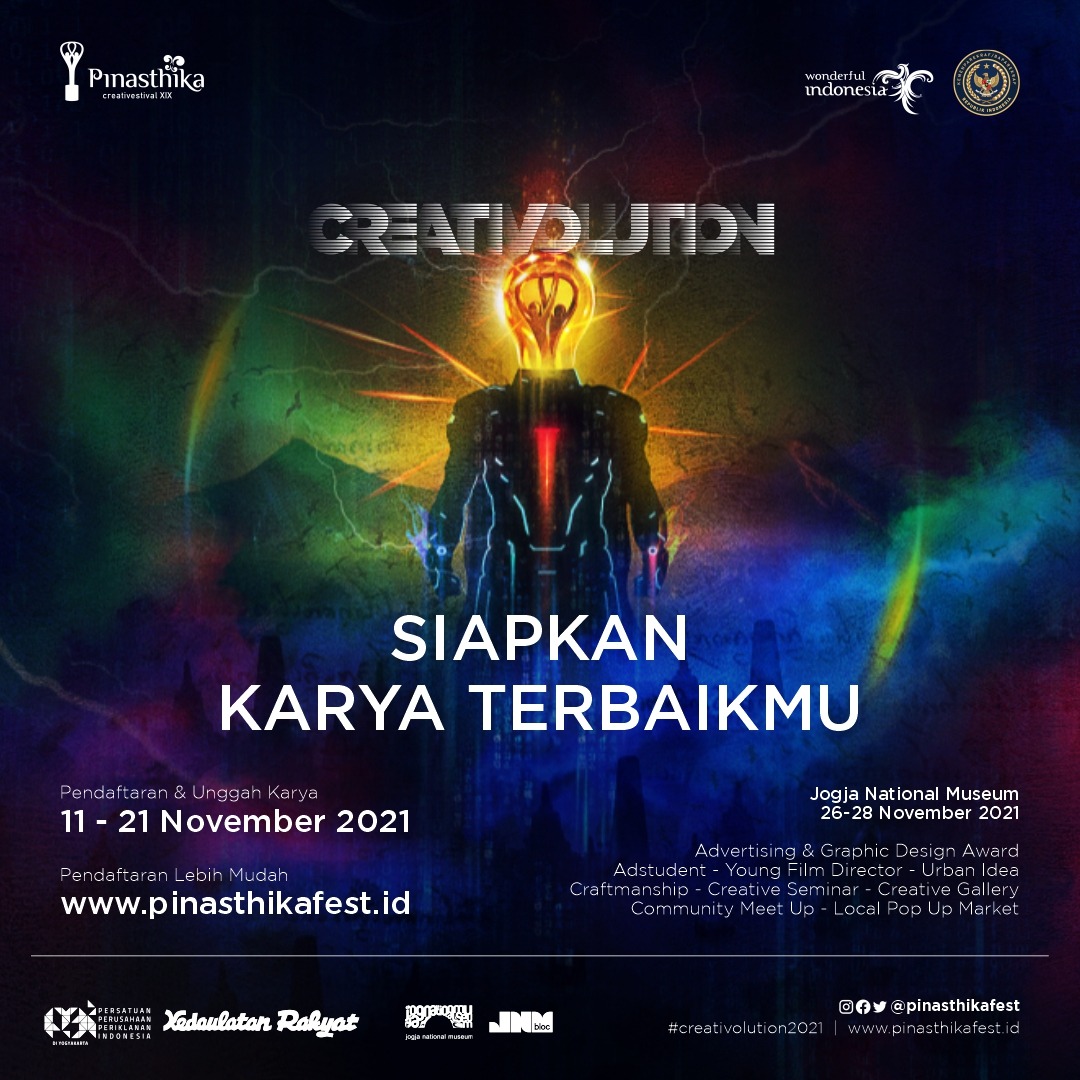 PinasthikaFest's tweet photo. Waktunya #Creativolution2021 https://t.co/VSIqTtmyrB