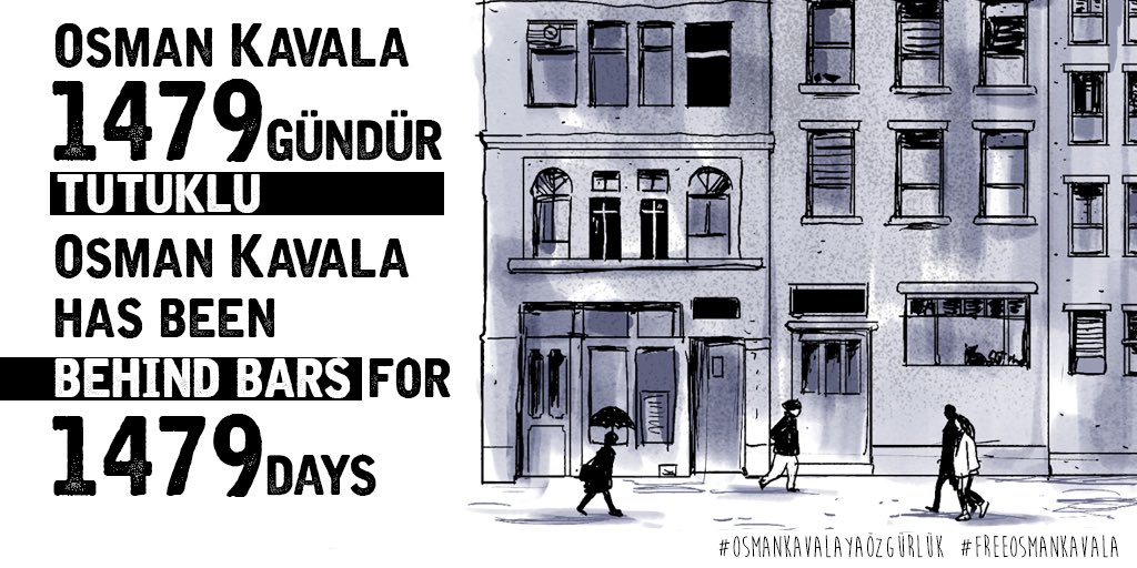 #OsmanKavala 1479 gündür tutuklu! 
Osman Kavala has been behind bars for 1479 days!
#OsmanKavalayaÖzgürlük
#FreeOsmanKavalaKavala