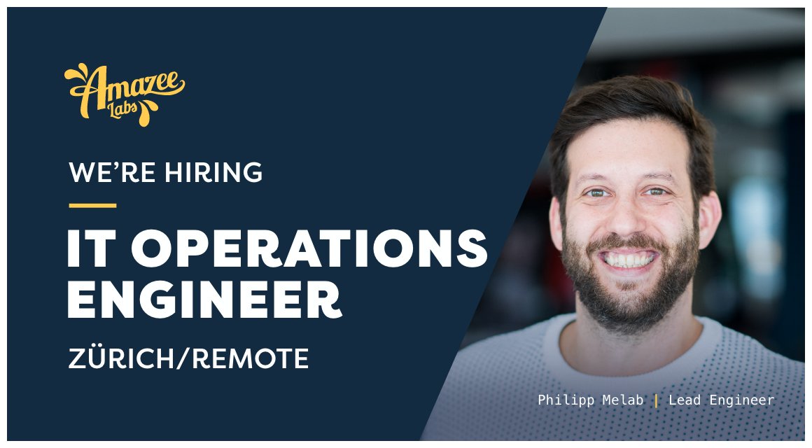 amazeelabs's tweet image. 😎 Extensive experience in optimising IT workflows? Passionate about seeking out new and scalable IT solutions? Looking for a new challenge? #WeAreHiring an #ITOperationsEngineer — apply today! 💥bit.ly/3n0Q7UE