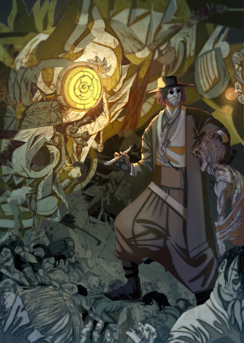 AHytion's tweet photo. Hey hey hey
Full art with japanese Heisenberg hehe
#HeisenbergZINE

#art #ResidentEvilVillage #イラスト https://t.co/PR0TpaEOBa