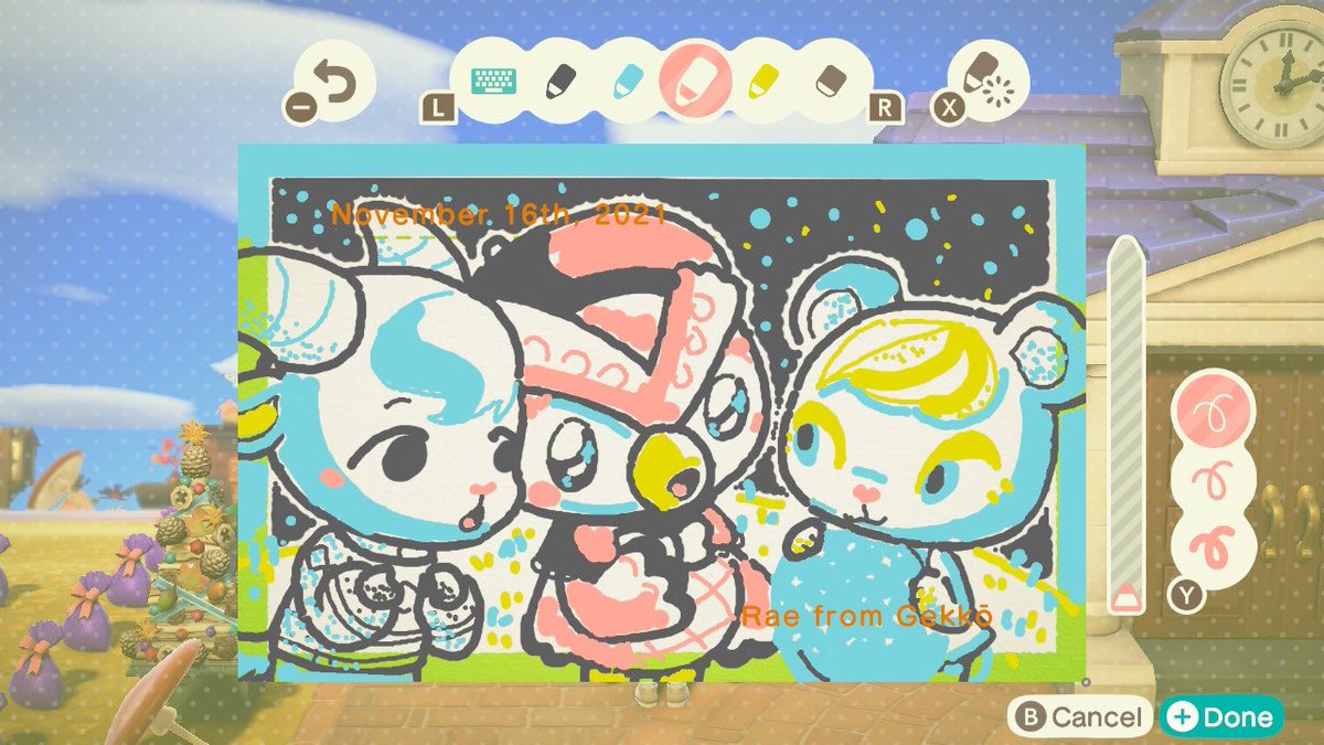 raecnh's tweet photo. ione's eyes are so hard to draw on the bulletin board but is absolutely worth it 😮‍💨👌💖

[COMM]
#ACNH #AnimalCrossing https://t.co/GefSeoj3Ki