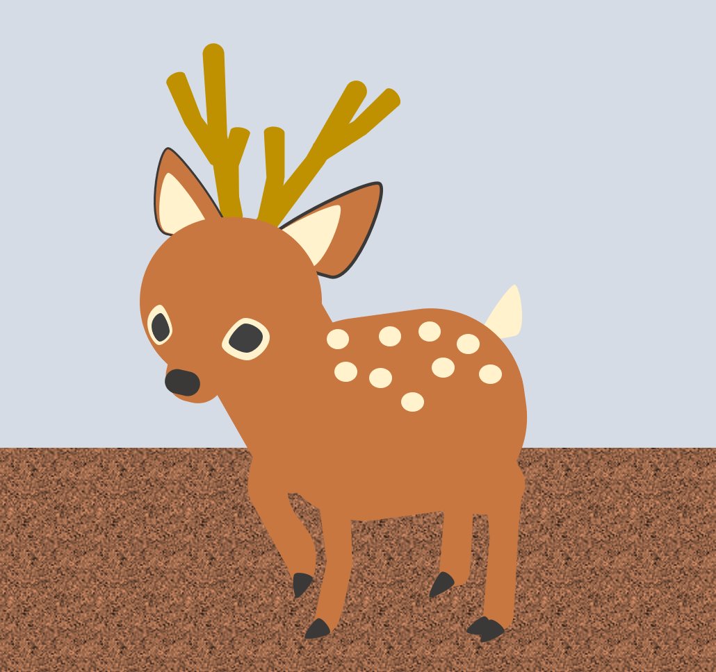 aicareerv's tweet photo. こんにちは横山です
Wordの図形を使って「鹿」を描きました。
日照時間が短くなってきましたね
このシーズンで思い浮かぶ動物は「鹿」です✨
#鹿 #Word #イラスト #秋 #冬 #パソコン教室 https://t.co/f0QlHVHcZW