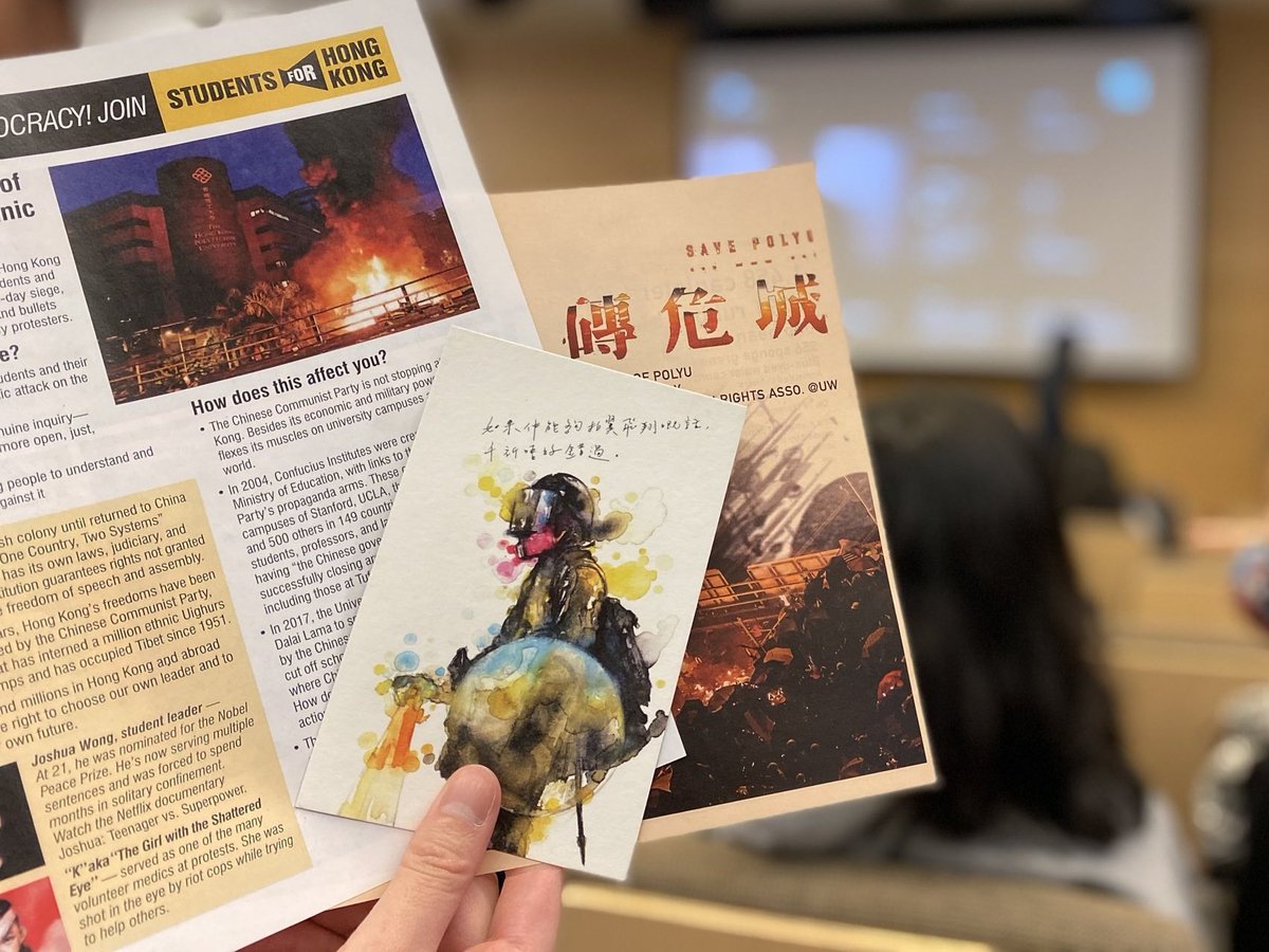 hksca_UW's tweet photo. Thank you for coming to the #SavePolyU screening & the first event of our #HKfilmseries 🎞️
Over 70 were in attendance, we were overwhelmed of your support & generosity. We'd hope all took away something after viewing & remember this pain, but to stay strong & not lose hope. 💪🏼 https://t.co/n5Er5oWKUD